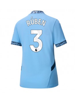 Billige Manchester City Ruben Dias #3 Hjemmedrakt Dame 2024-25 Kortermet